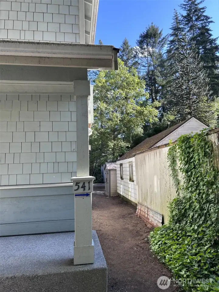 UNIT #541: Quick walk around right side of porch to back for access f the 2 bedroom unit. UNIT #541: Quick walk around right side of porch to back for access f the 2 bedroom unit.