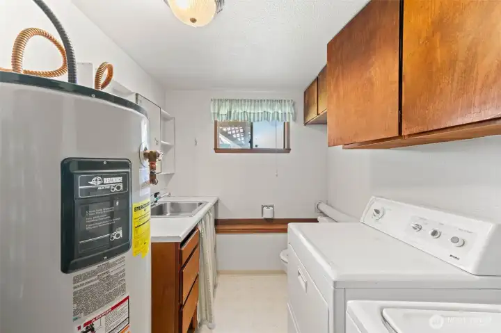 Basement half bath/utility