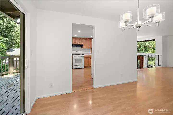 Dining room and Kitchen