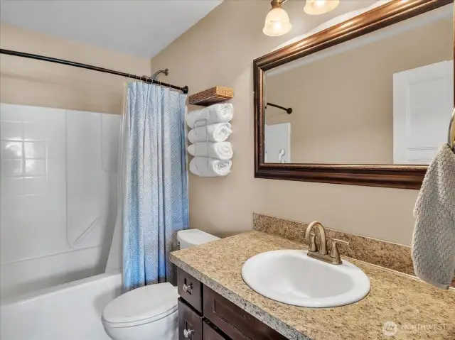 upper level bathroom