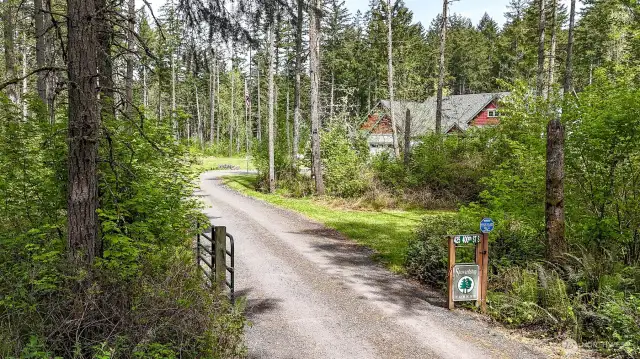 Gated entry leads onto your 20 acre parcel.