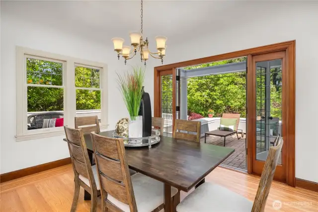 Think about these French doors opening to your deck - great entertaining!