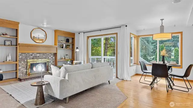 Its bright, open and relaxing to live in and to entertain with families and friends.