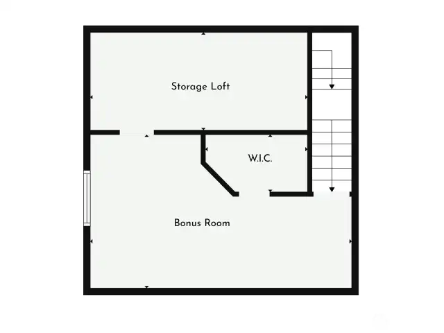 Floor plan above garage