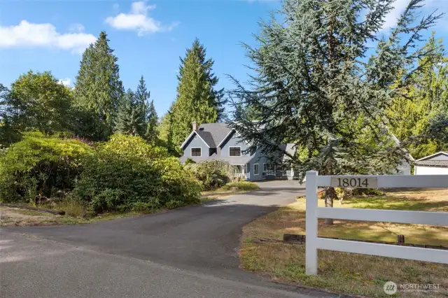 Set off the street for added privacy.
