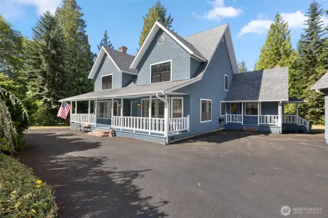 Entrance off right side of home has potential for ADU or Multi-Family conversion.