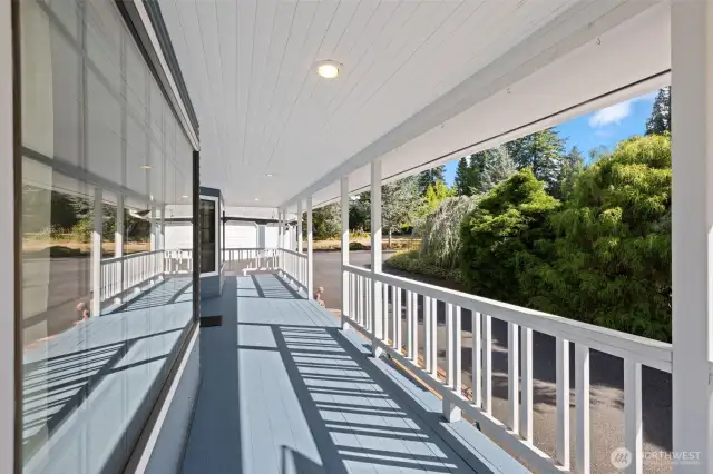 Bring your rocking chair! Relax on the front porch while taking in the beautiful setting.