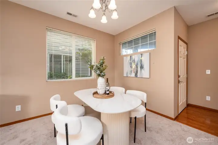 Dedicated dining area