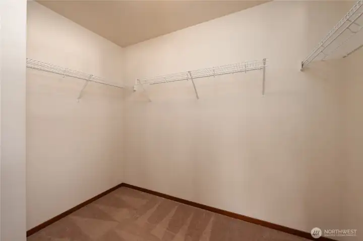 All the walk in closet space