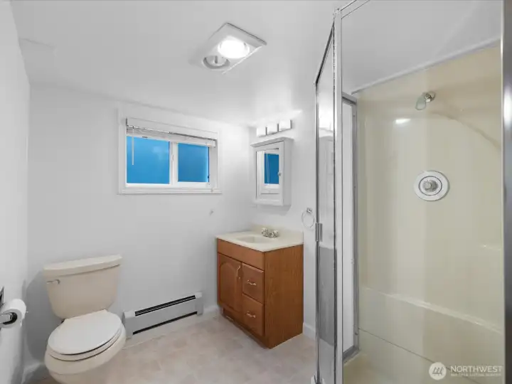 Daylight basement 3/4 bath.