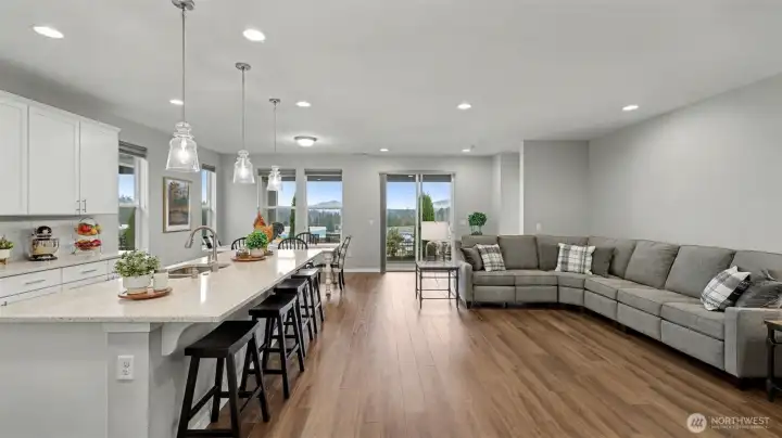 Built in 2021, the home blends modern finishes with a light-filled, open layout.