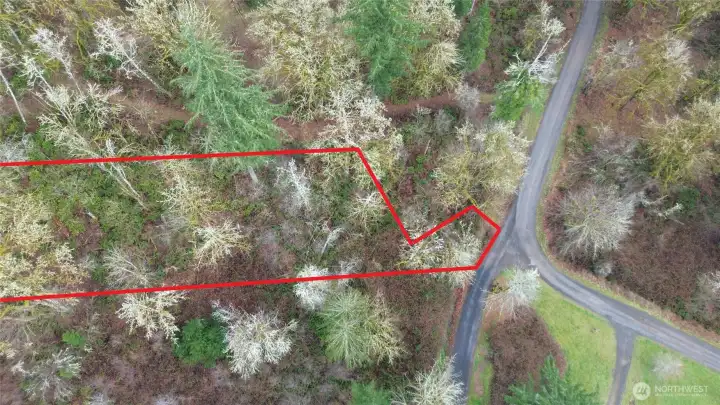 Property has a small amount of area accessed from Libby Rd on the lower end.