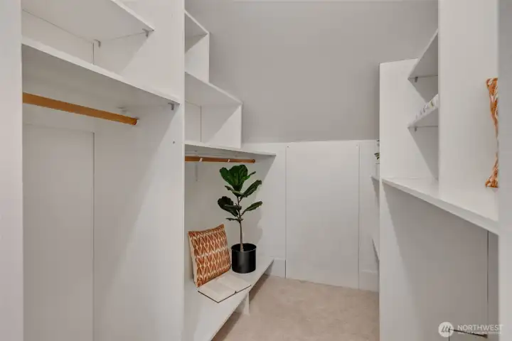 Primary walk-in closet