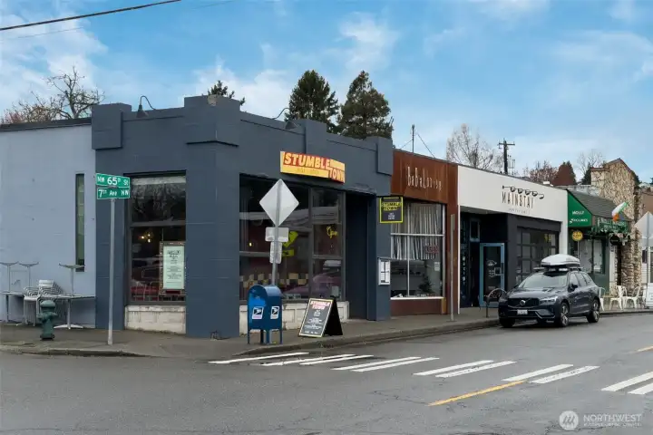 Stumbletown restaurants on 65th St just 1 block away