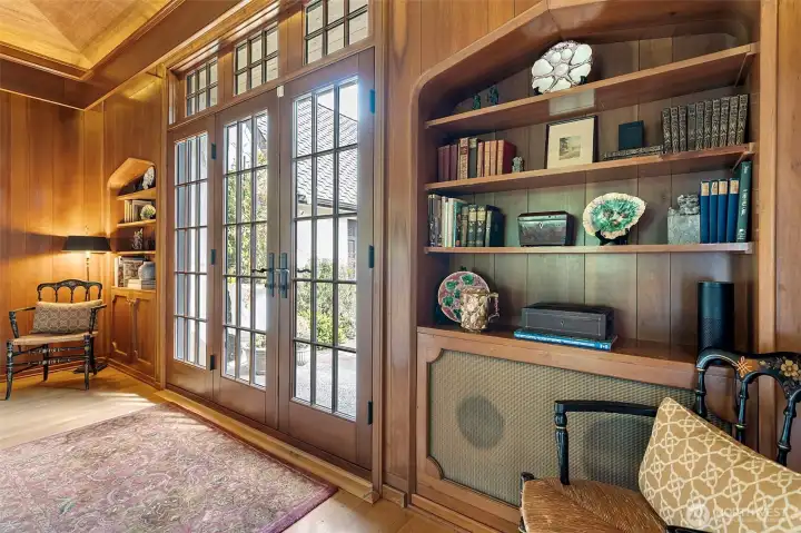 Delight in thoughtfully integrated built-ins throughout, elegantly designed to showcase your most treasured pieces.