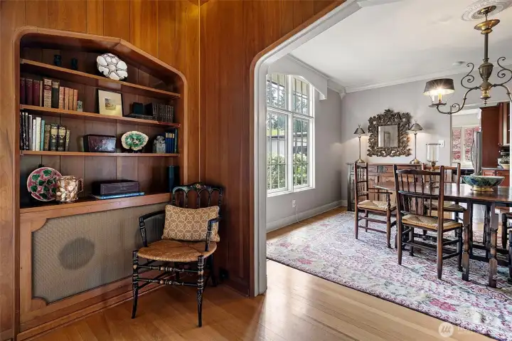 As you enter the dining room, even more charm unfolds.