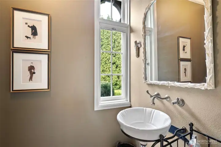 Just a teaser photo of the powder room on the main.