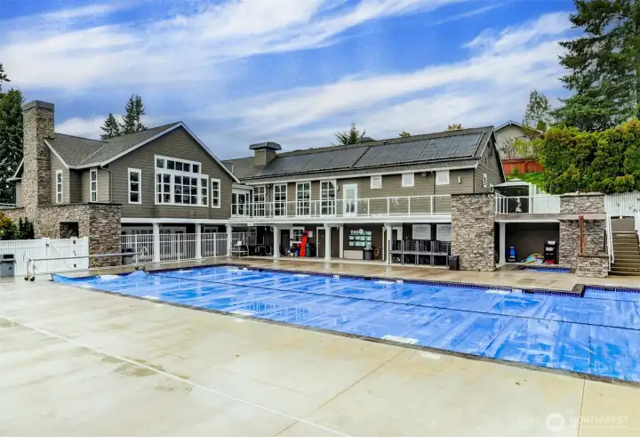 New club house with heated pool!
