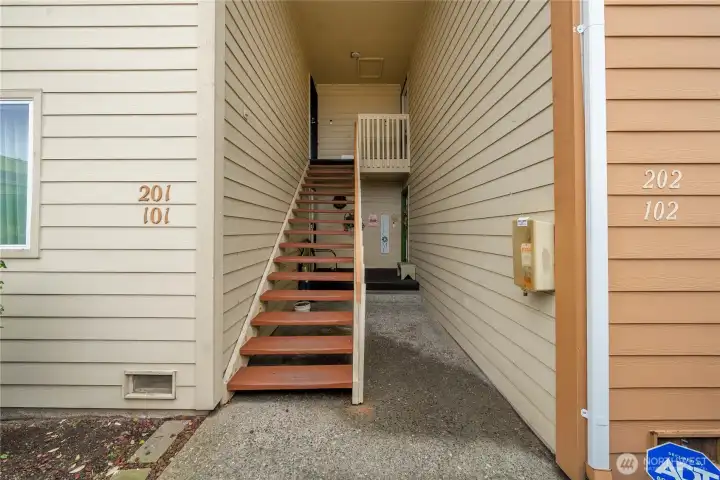 Unit-J202 Second floor, right side.