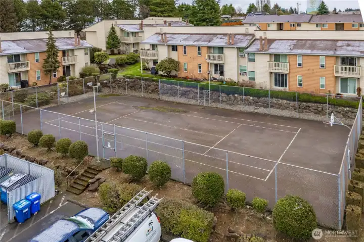 Outdoor Basketball Court.