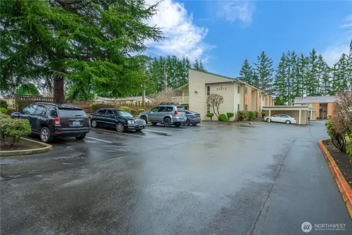 More guest/resident parking next to J202 Building.