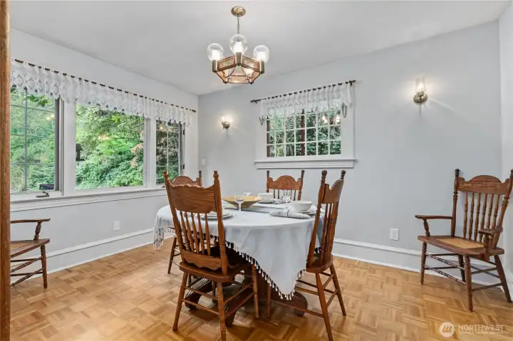 Bright dining room