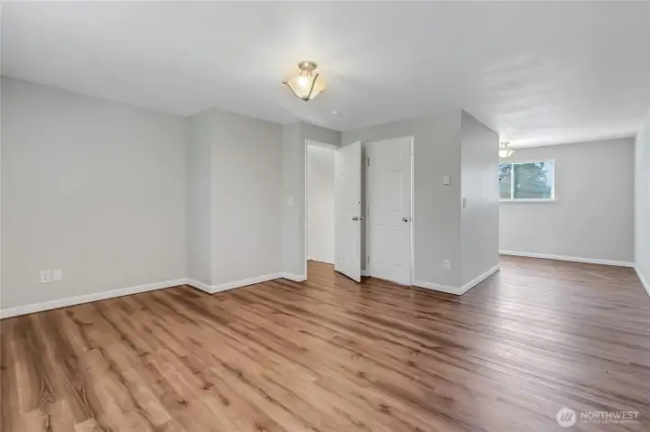Primary bedroom above garage