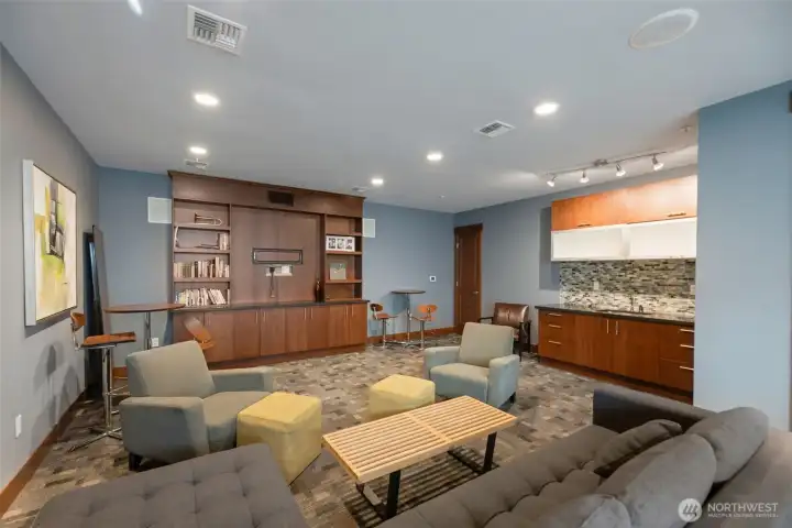 Club house on main level - great for entertaining guests