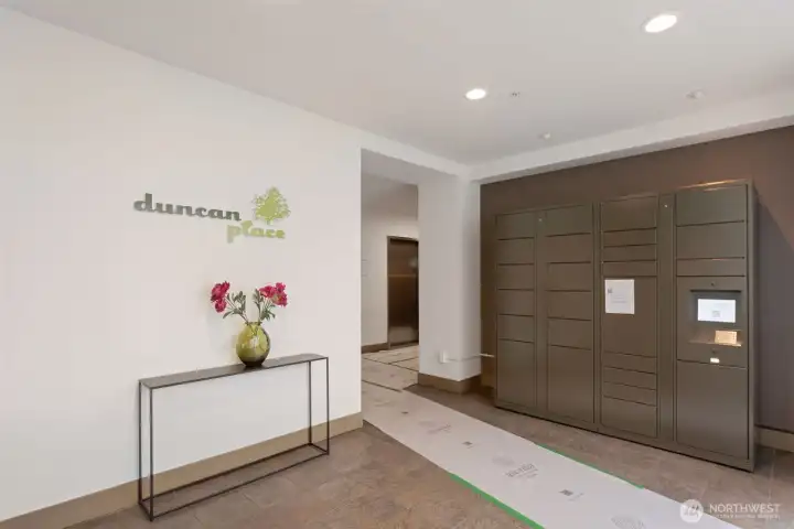 Secure and inviting lobby