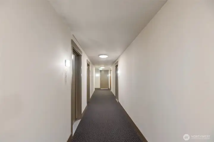 Second level hallway to the unit