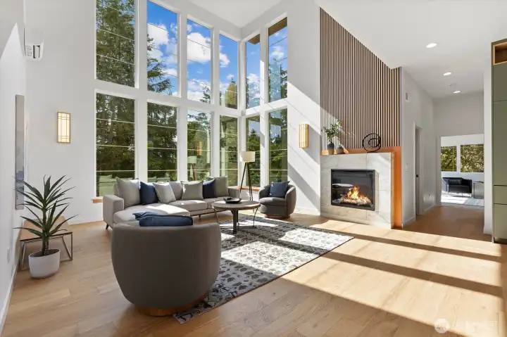 Insane window-wall living room.