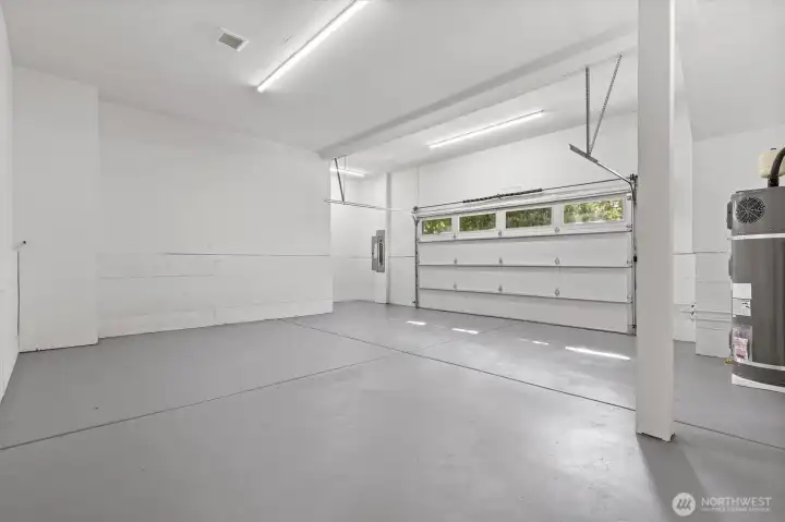 This is the new attached 2-car garage.