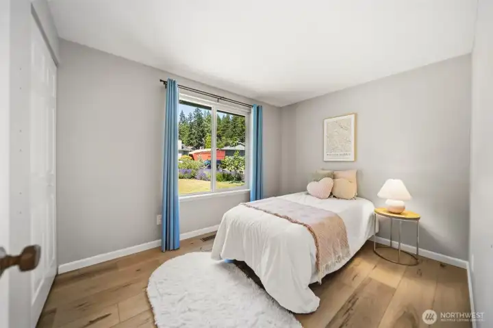 This 2nd bedroom faces north and is ready for the new occupant. This 2nd bedroom faces north and is ready for the new occupant.