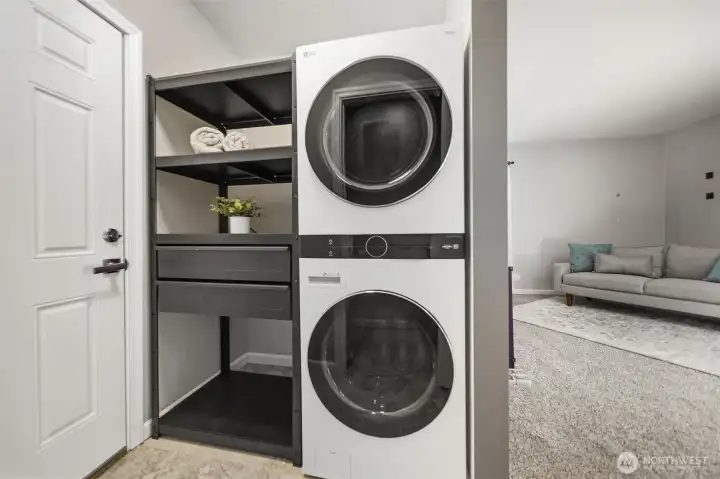 A very nice use of space with strorage shelves thoughtfully added. A very nice use of space with strorage shelves thoughtfully added.