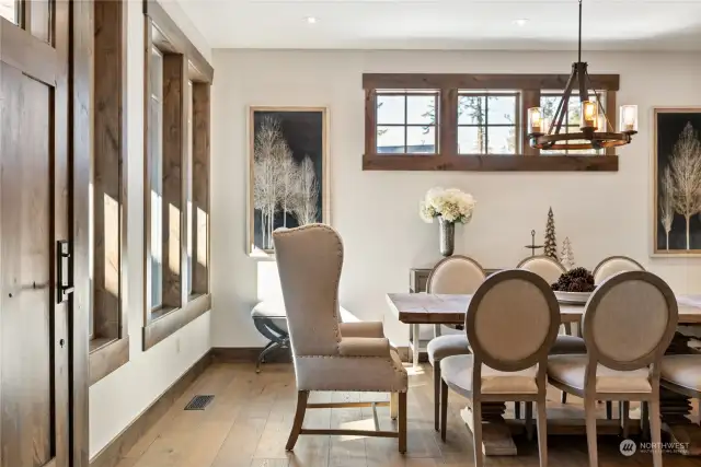 Dining room gatherings: a must.