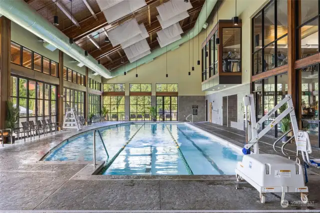 The Suncadia Swim & Fitness Center is short walk from the Lodge and a very popular spot within Suncadia. Soak, steam, heat up in the sauna or sweat in the upstairs gym.