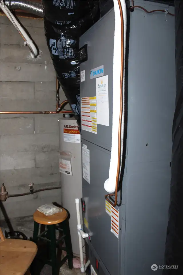 Furnace and Hot Water Heater.