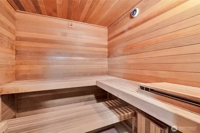 Walk in sauna