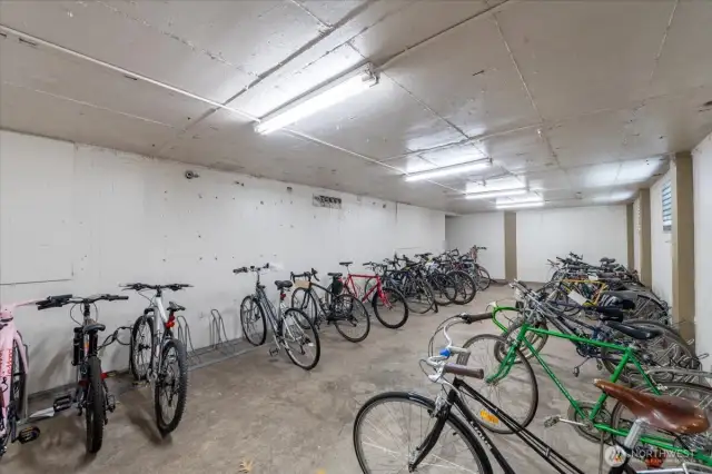 Bike Storage #2 Available in a Secure Room Below the East (3rd Ave) Parking Garage