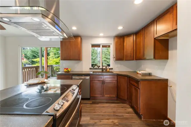 Spacious, light-filled, kitchen