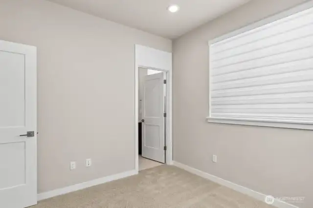 Another view of the secondary bedroom upstairs.  One of 3 bedrooms!