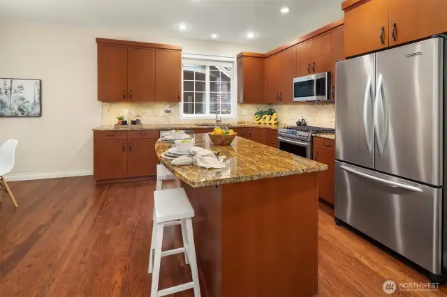 This kitchen invites you to indulge your culinary passions.
