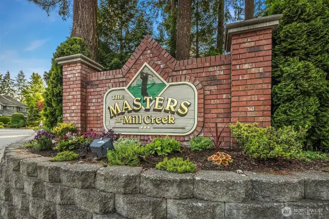 Welcome to 'The Masters at Mill Creek.'
