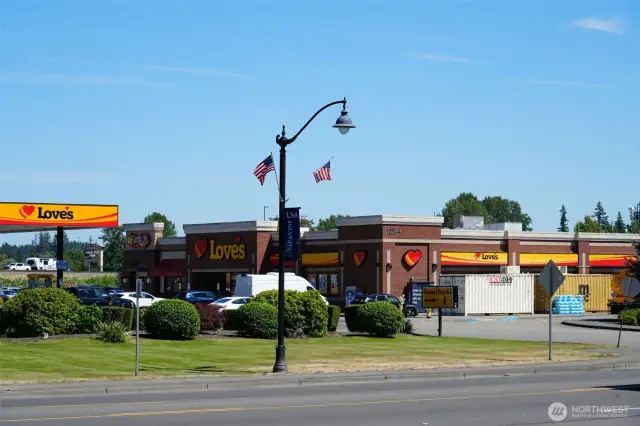 Property is .6 Miles from Loves Truck Center