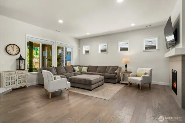 Gorgeous Engineered floors, custom remote powered window coverings, fully wrapped windows and upgraded trim throughout.