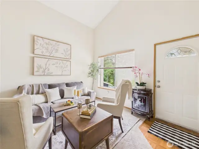 Sit back and relax. Great conversations are waiting to be had in this cute home.