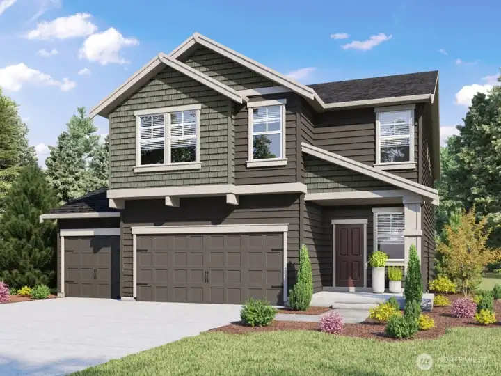 Bridgewater Rendering.  Colors will vary.
