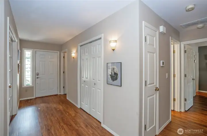 Durable, stylish luxury vinyl floors connect each open space with warmth and charm.