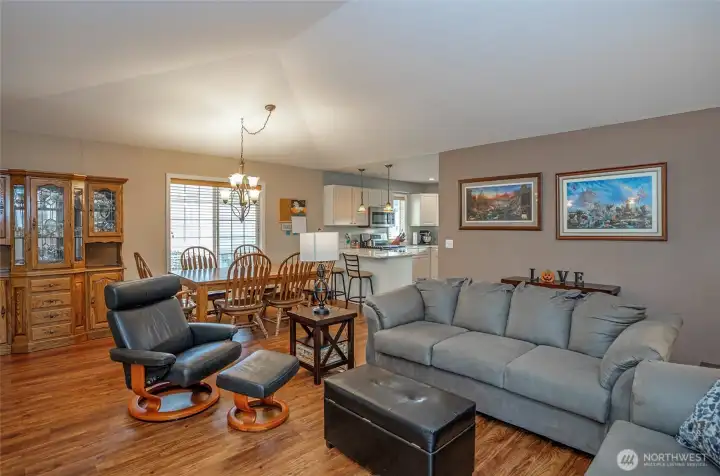 Beautifully designed open living spaces with timeless appeal transitioning seamlessly from one room to the next.