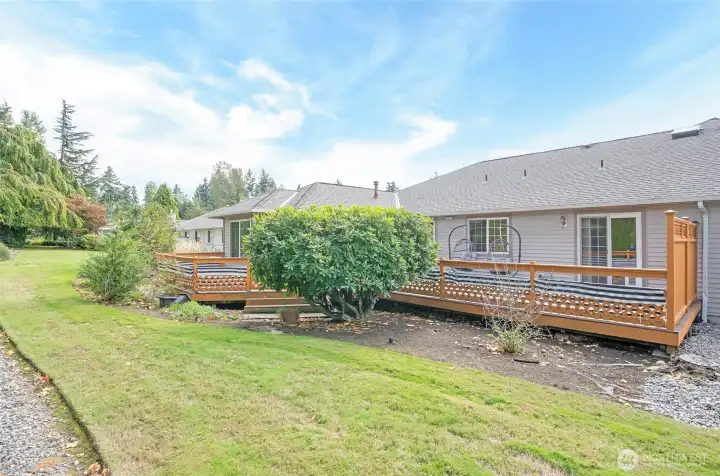 Scenic backyard outlook offers a peaceful retreat.